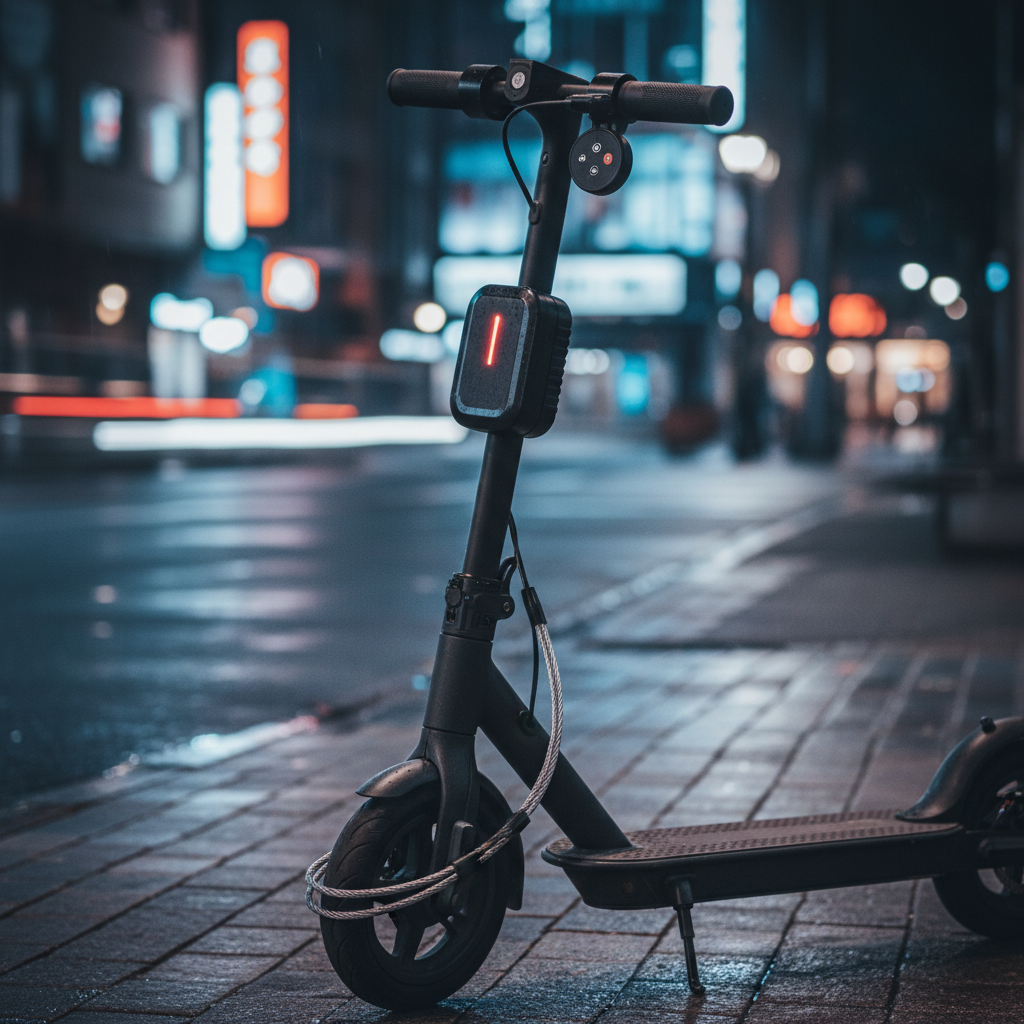 Electric scooter anti-theft alarm installed on Xiaomi M365
