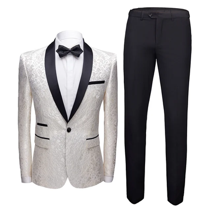 Men's 3-Piece Slim Fit Blazer Suit | Jacket, Pants & Vest