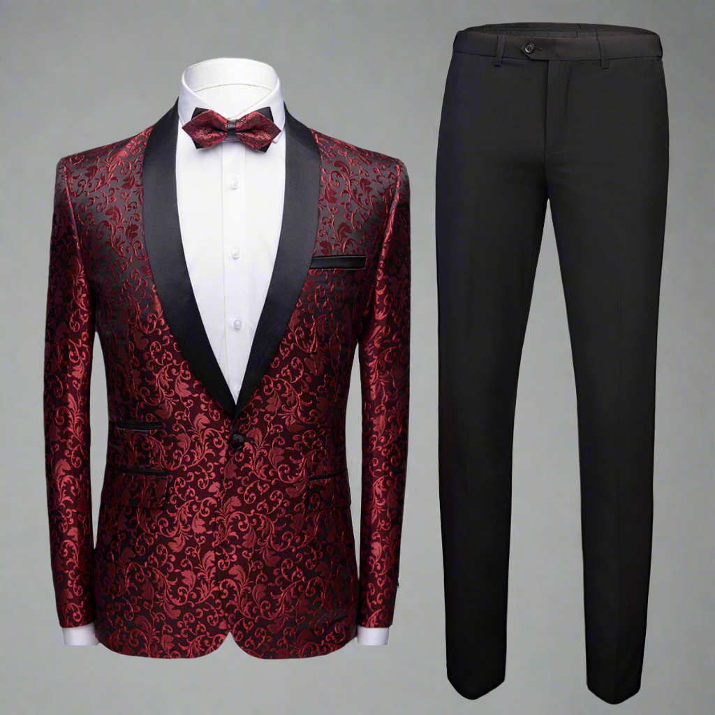 Men's 3-Piece Slim Fit Blazer Suit | Jacket, Pants & Vest