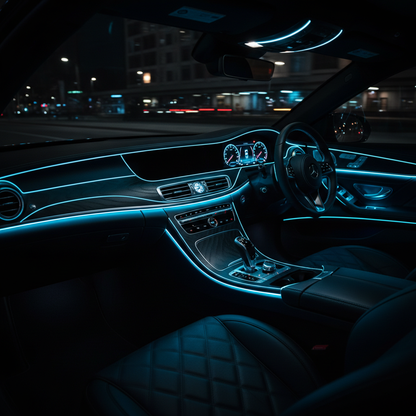 Blue EL Ambience Car Interior