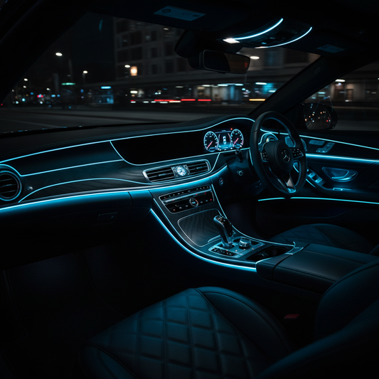 Blue EL Ambience Car Interior