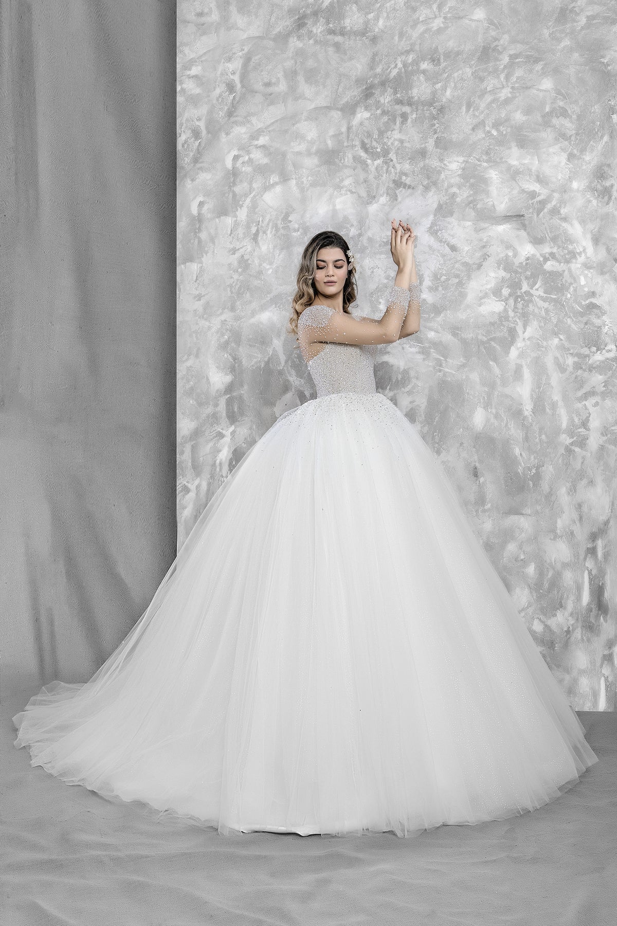 Didem Crystal Ball Gown Wedding Dress