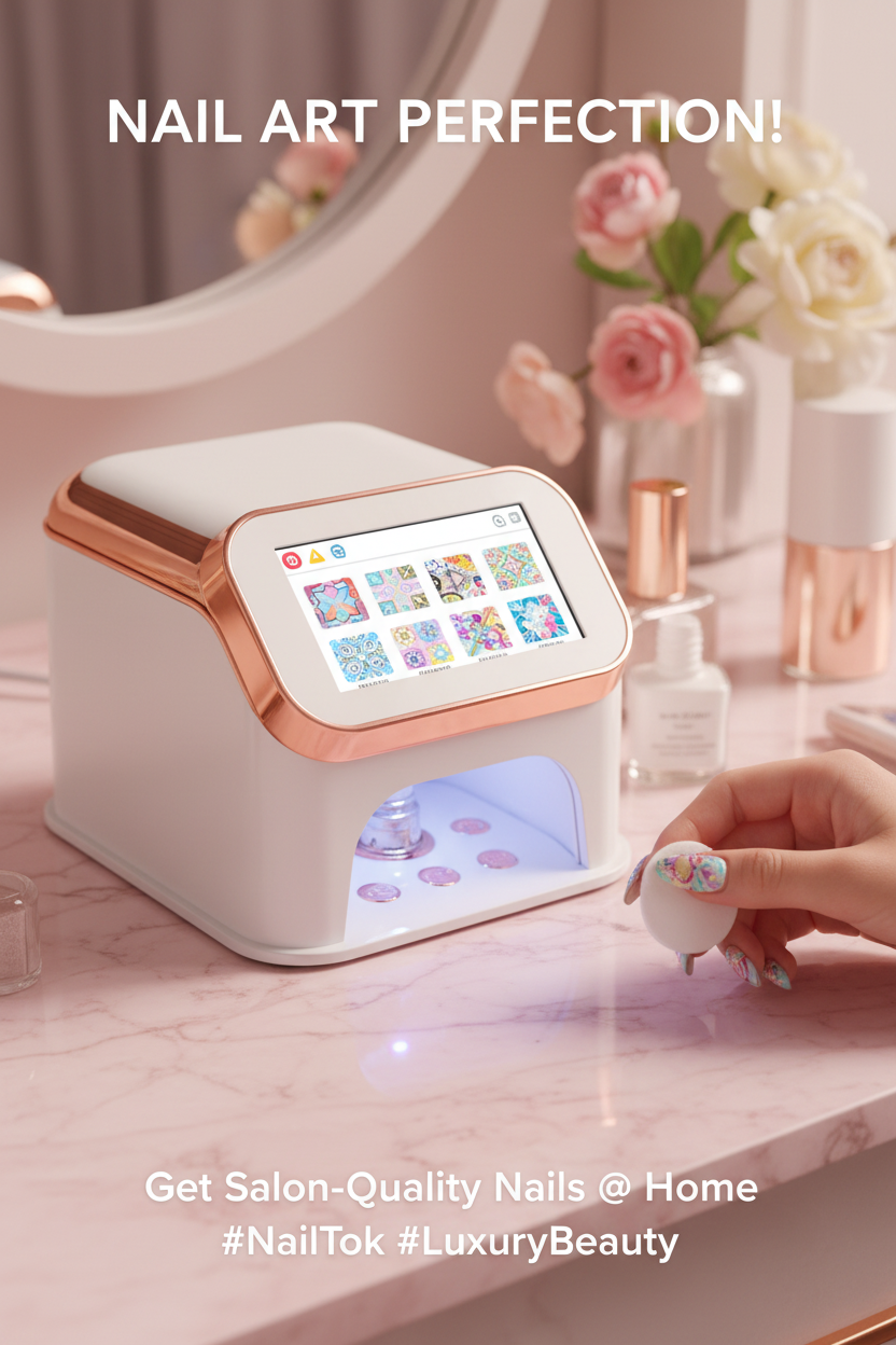 Smart Automatic Nail Art Printer — DIY Manicure Printing Machine