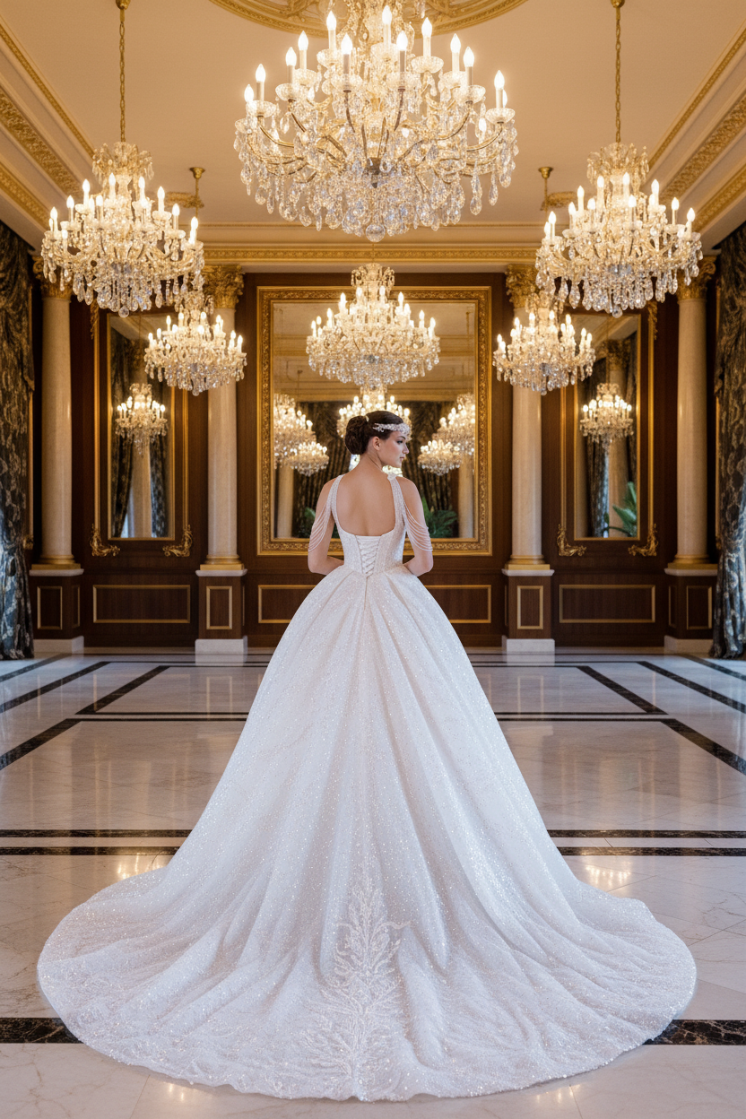 Wedding Dress - Back View