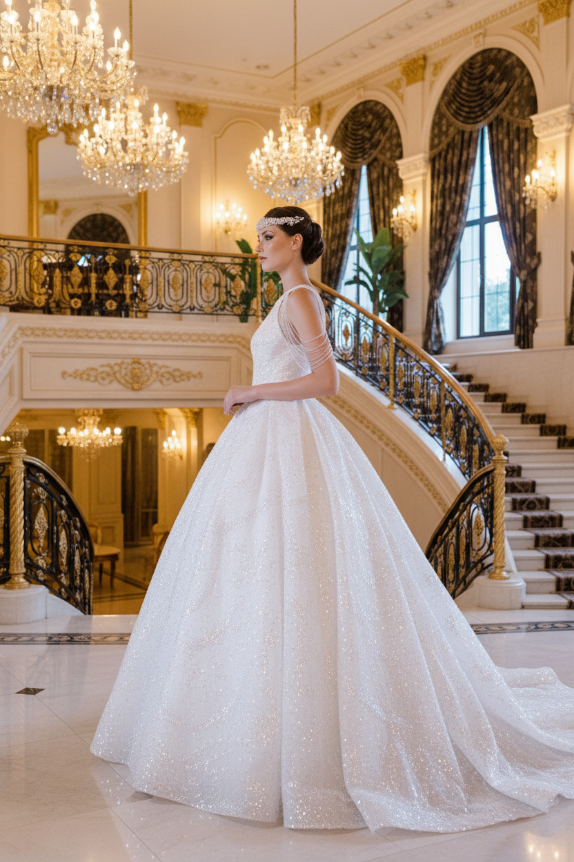 Wedding Dress - Side Profile